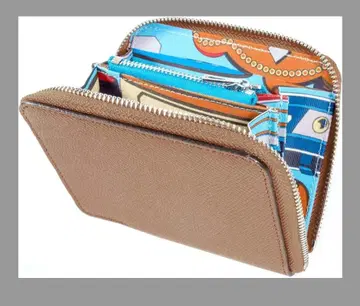 컬러풀 스카프 패턴 접이식 지갑