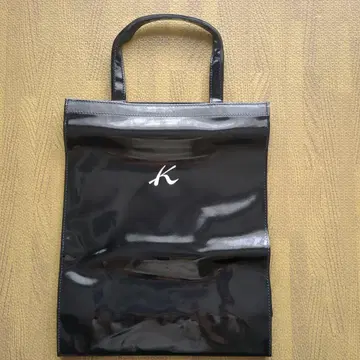 [ 새상품 ] K 토트백 블랙 광택