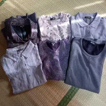 은방울꽃 보라색 계열 상의 6점 세트