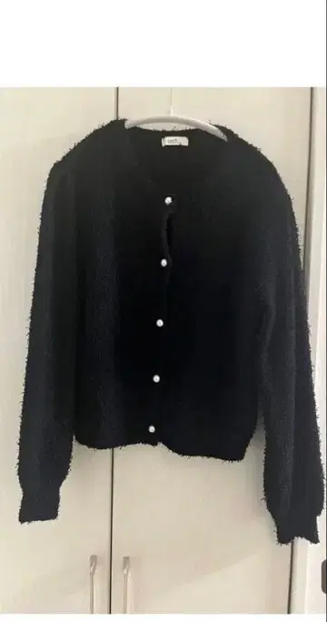 블랙 니트 가디건