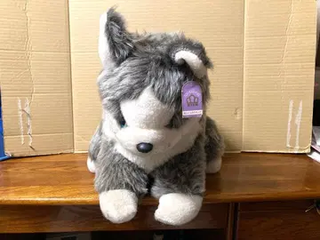 새상품 80년대 빈티지 도쿄 킹 시베리안 허스키 봉제 인형 당시 물품