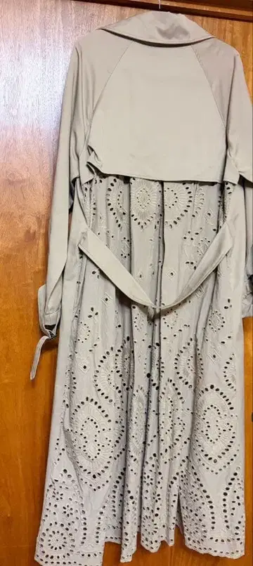 그로브 레이스 도킹 트렌치코트 L 사이즈 새상품