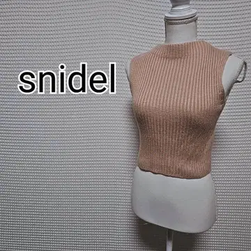 snidel 더스티 핑크 슬리브리스 상의