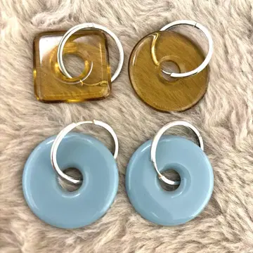 baebae 후프 귀걸이 2가지 색상 세트 빔즈 구매