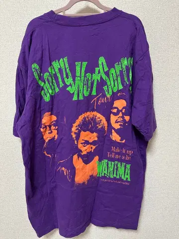 WANIMA Sorry Not Sorry Tour 티셔츠 XL