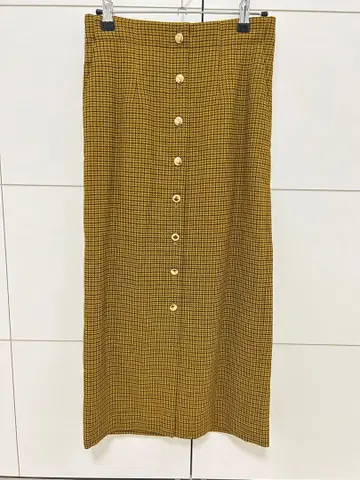 RoUge Vif 체크 무늬 타이트 스커트