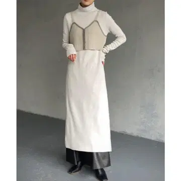 [ &g'aime ] 뷔스티에 포함 롱 니트 / 2piece