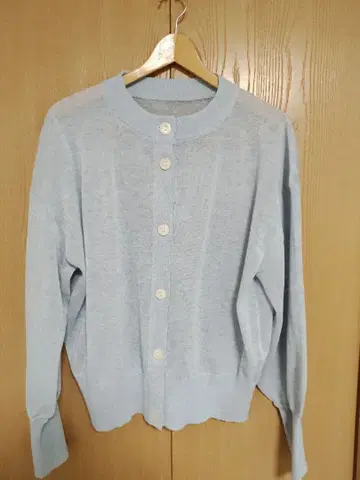 [ for/c ] 라이트 블루 가디건 긴팔