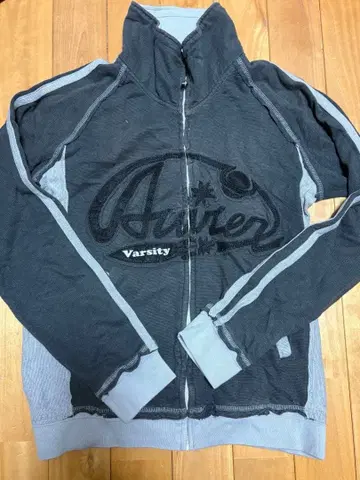 AVIREX 긴팔 상의 지퍼 그레이