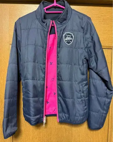 adidas 리버서블 아우터 M 네이비/핑크