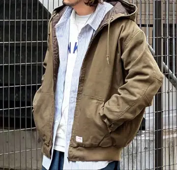 [ 새상품 ] JaVa 블루종 L 올리브 점퍼 후드티 남녀 공용