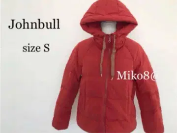 Johnbull 레드 다운 자켓 S 정가 40700엔 젬블 후드 부착