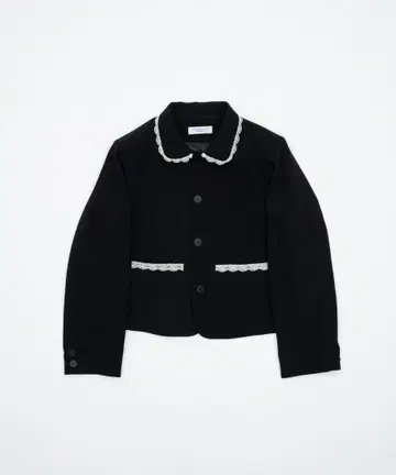 Smyeon 레이스 컴팩트 자켓 블랙