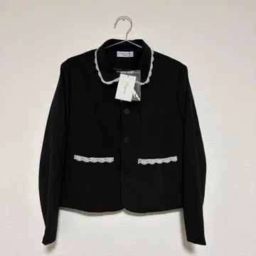 Smyeon 레이스 컴팩트 자켓 블랙