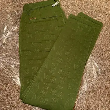 St ANDREWS 올리브 그린 팬츠 M 면