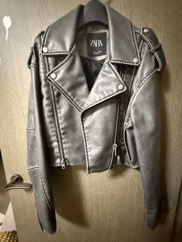 [ 새상품급 ] ZARA 그레이 라이더 자켓 S
