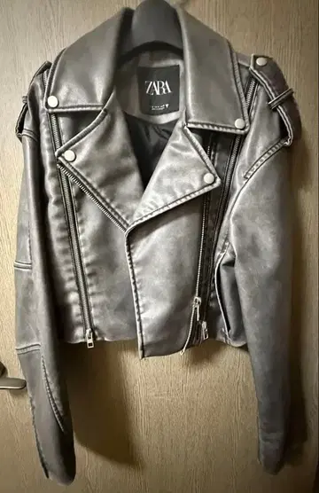 익명 배송 [ 새상품급 ] ZARA 그레이 라이더 자켓 S