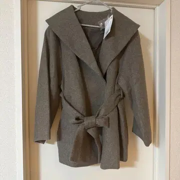 [택 포함 미사용 새상품!] vis 울 혼방 숄카라 코트