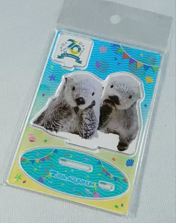 [ 새상품 ] 토바 수족관 70주년 랏코 메이 아크릴 스탠드 패널 스탠드