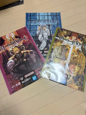 데스노트 제일복권 F상 클리어 포스터 멜로 니아 3종 세트