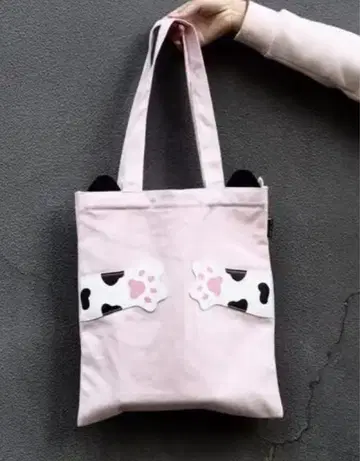 고양이 귀 발바닥 디자인 토트백