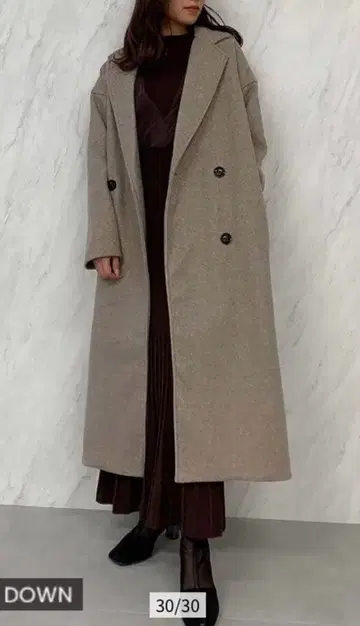 dazzlin 빅 실루엣 체스터 코트 프리 사이즈