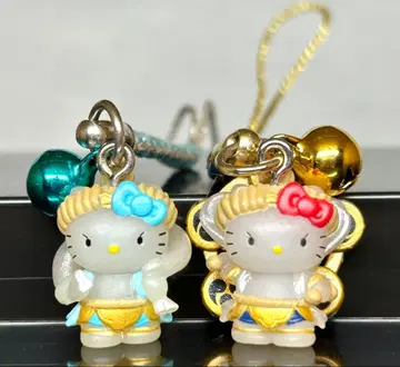 지역 한정 키티 스트랩 도쿄 풍뢰신문 풍신 뇌신 펜던트