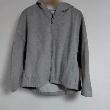 숏코트 라이트 그레이 후드티 블루종 L 사이즈 숏 기장 고급