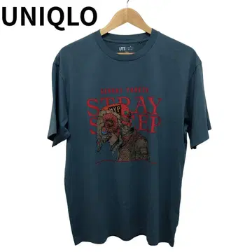 유니클로 요네즈켄시 콜라보 아트 프린트 티셔츠 반팔 둥근넥 L