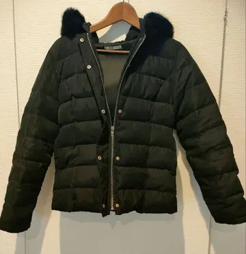 LIP SERVICE 블랙 다운 자켓 후드 부착 M