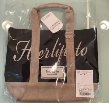 미사용 새상품 herlipto mini tote 루미네 토트백 블랙
