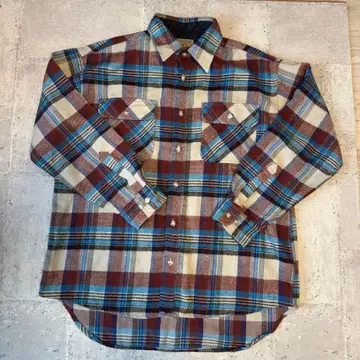 ACTIVE SCENE OUTDOOR WEAR 체크 무늬 플란넬 셔츠