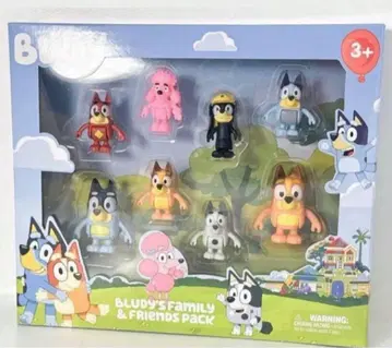 미사용 새상품 블루이 피규어 8점 상자 bluey