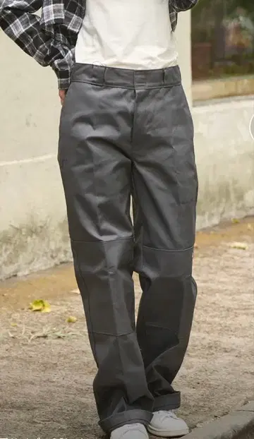 Dickies/LOOSE FIT 더블니 센터 프레스 워크 팬츠