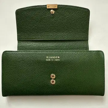kissora 다크 그린 장지갑