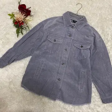 [ ZARA / 자라 ] 코듀로이 셔츠 자켓 그레이 (XS) 긴팔 버튼