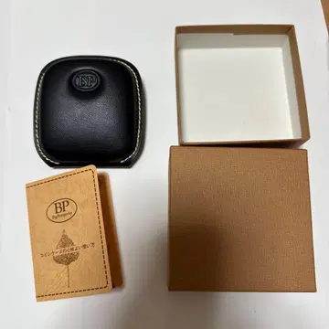 BP 블랙 가죽 코인 케이스