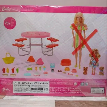 새상품급 바비 첼시 피크닉 세트 케이스 포함
