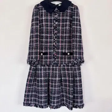 [ 새상품급 ] Chesty 트위드 체크 원피스