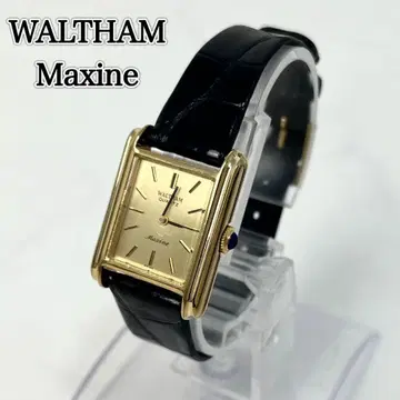 [ 작동 ] WALTHAM Maxine 스퀘어 골드 손목시계