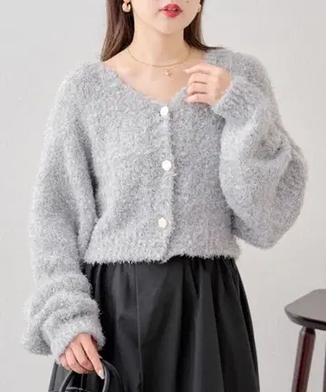 [ Chico ] 라메 리본 얀 팬시 가디건 ( 셋업 )