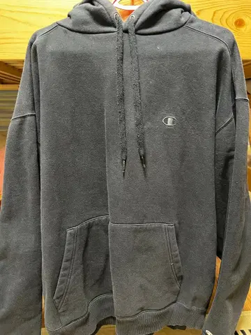 Champion 후드티 블랙