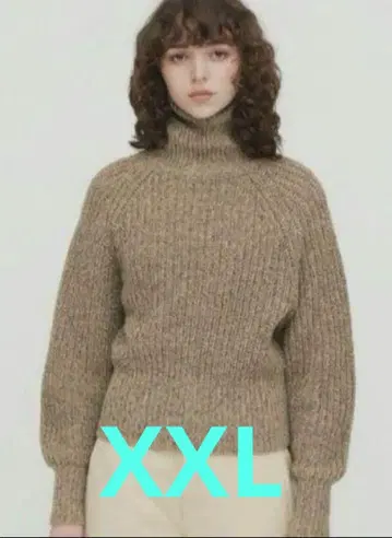 유니클로 로케이지 터틀 니트 스웨터 베이지 XXL