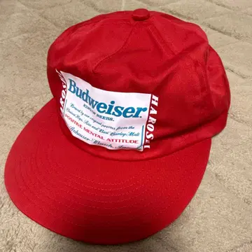 챌린저 CHALENGER 버드와이저 캡 레드 빨간색 나가세 토모야