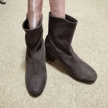 다크 브라운 스웨이드 숏부츠