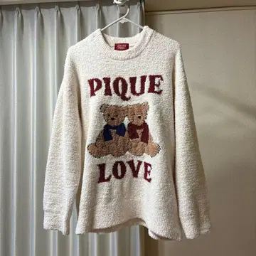 젤라또피케 젤라피케 HOLIDAY 베어 자카드 풀오버