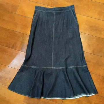 아나이 ANAYI 데님 라이크 스커트
