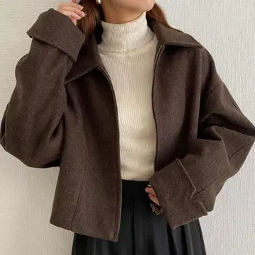 칼라우티아 스텐 칼라 숏 아우터