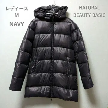 NATURAL BEAUTY BASIC 네이비 다운 자켓 M