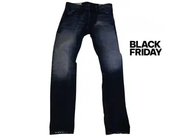 초대특가! DISSEL 스키니 데님 다크 블루 데미지 가공